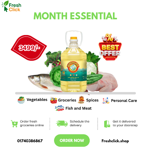🛒 FreshClick – Monthly Essential Combo Pack
